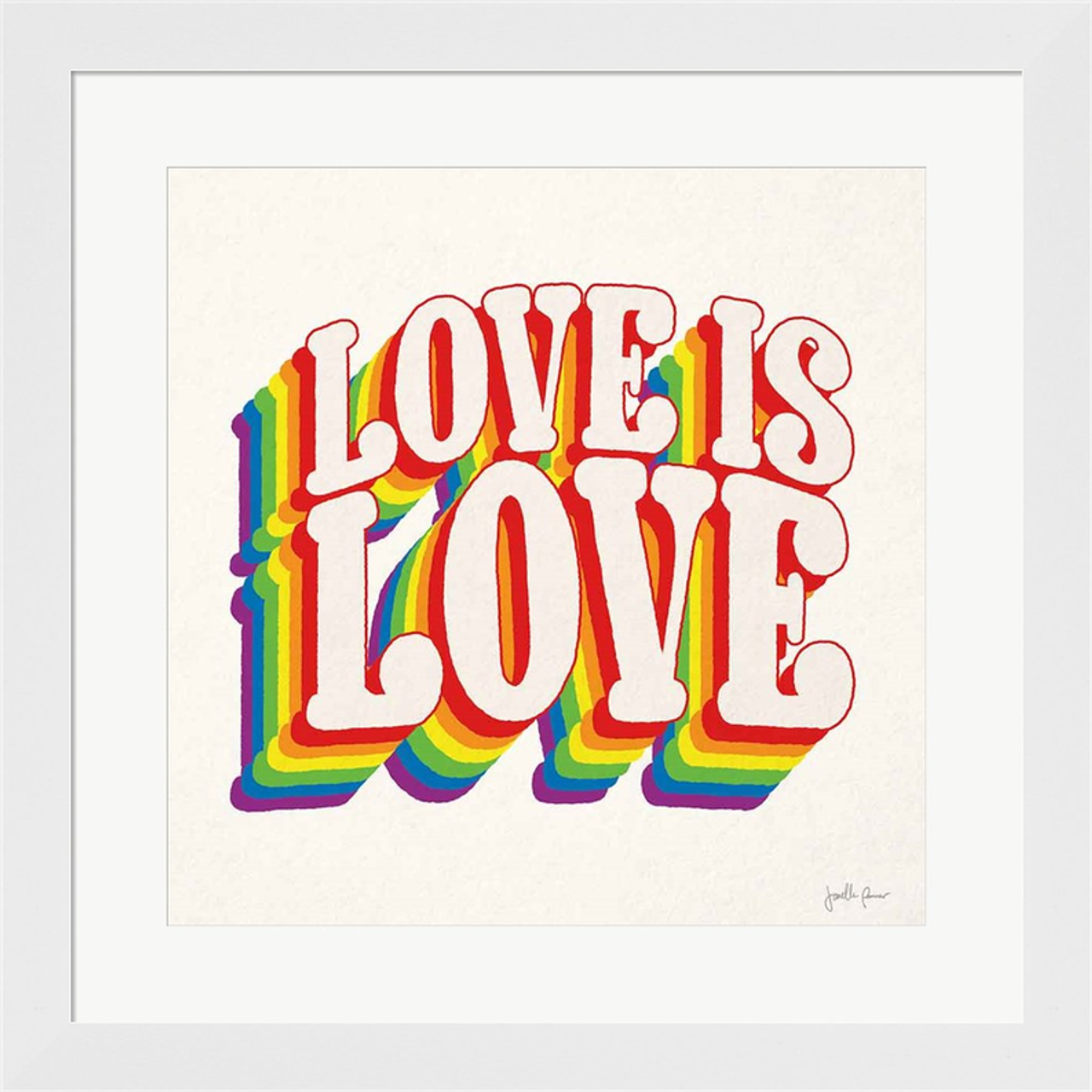 Love is Love I by Janelle Penner, Framed Art