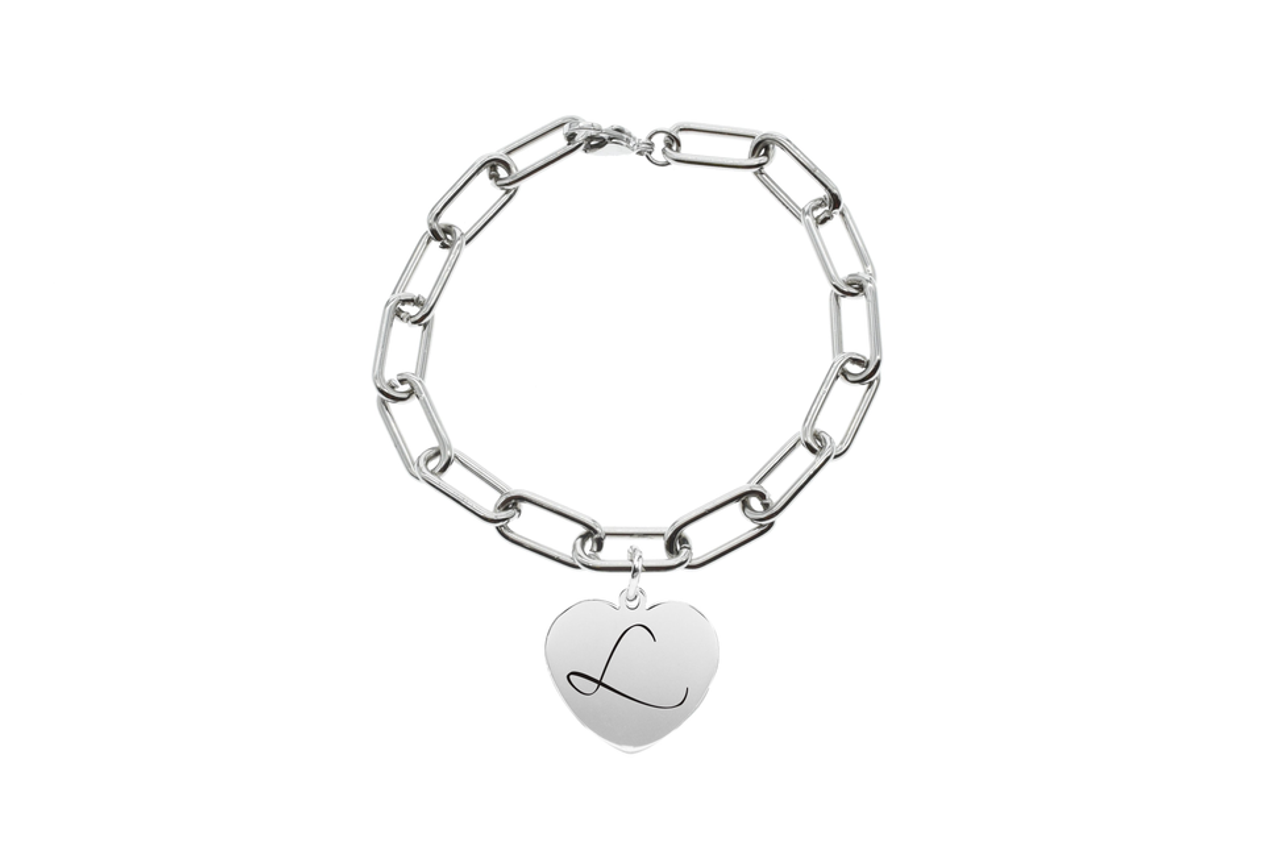 Oval Link Initial Jewelry Collection By Pink Box - PinkBox-6-001020