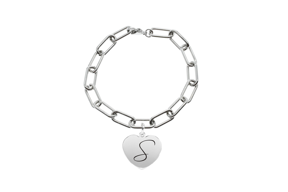 Oval Link Initial Jewelry Collection By Pink Box - PinkBox-6-001027