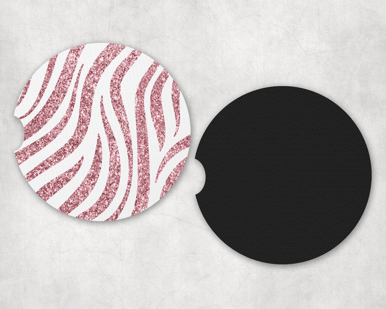 Zebra Stripes|Car Coaster Set