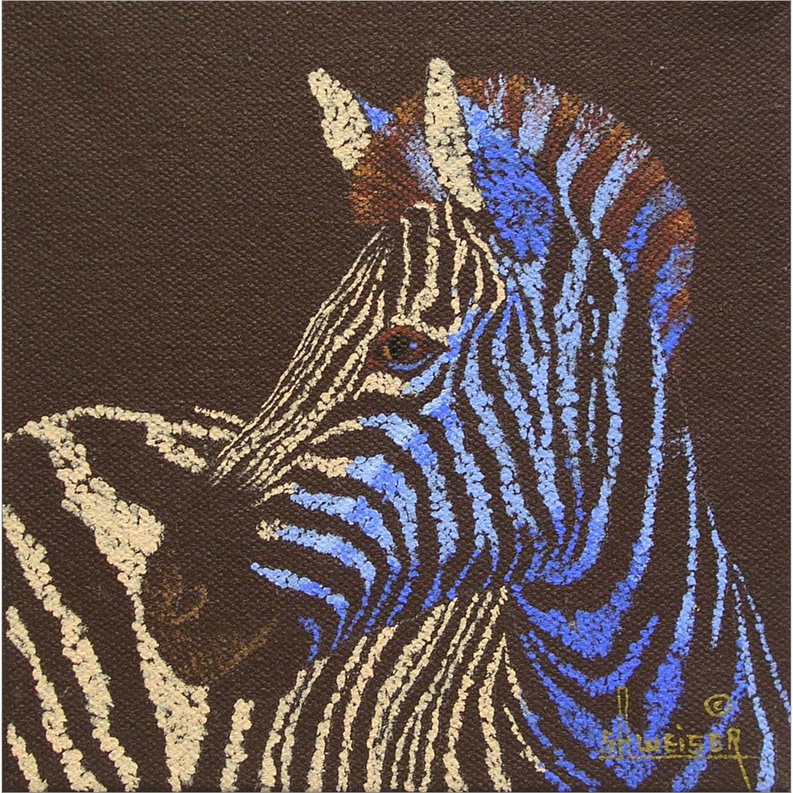 Zebra by Sharon Weiser, Canvas Art - C1090591-0120000-8CAAAMA