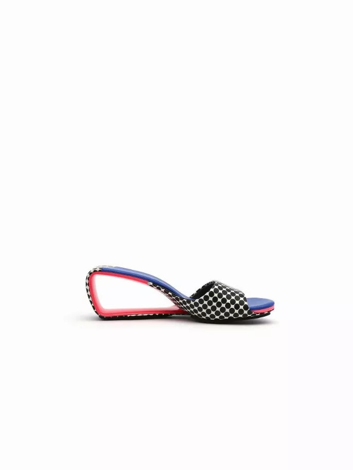 JadyRose | Open Twisted-Heel Leather Slide Sandal - S001273B001855P000030V008