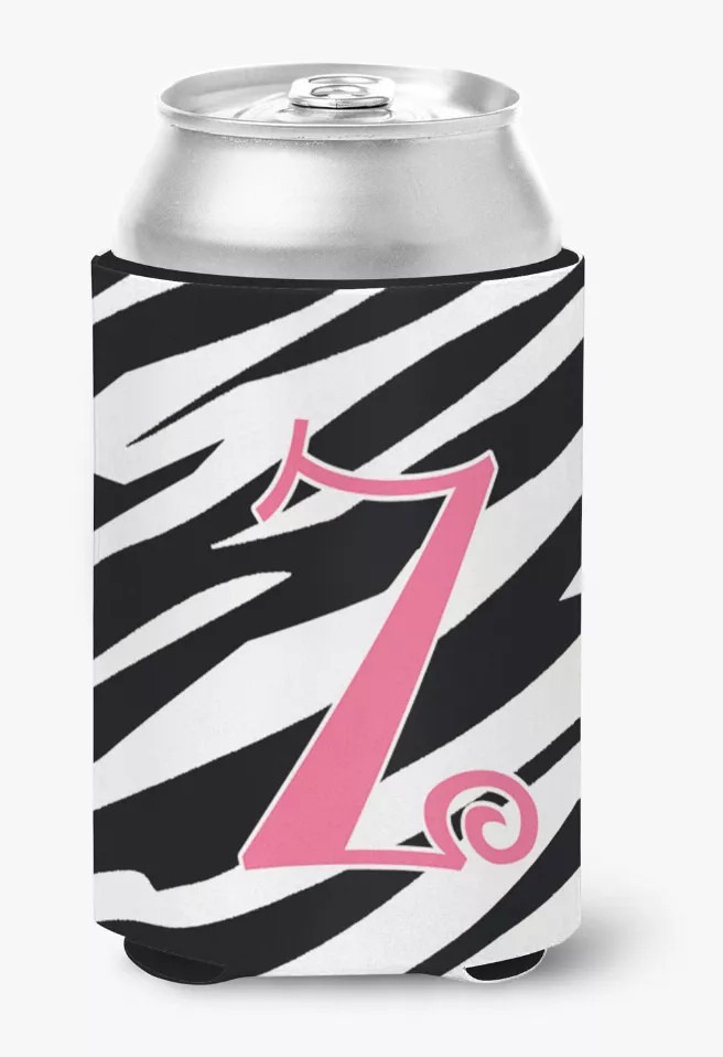 Monogram Letter Can or Bottle Hugger - CJ1037-ZCC