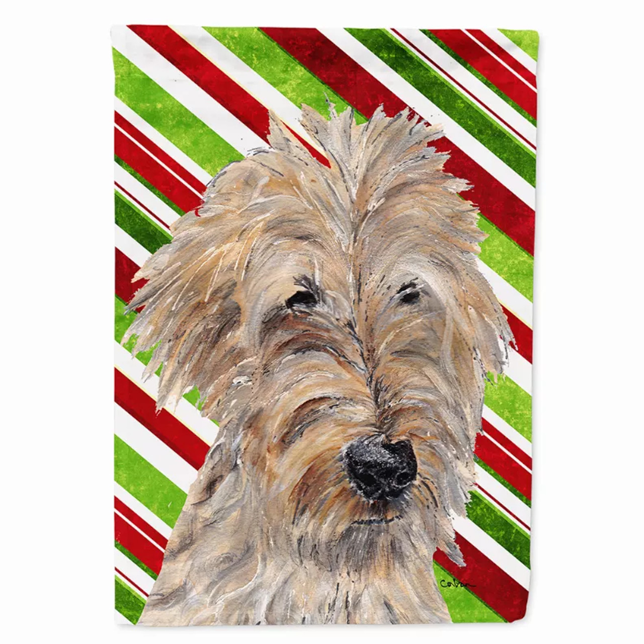 Candy Cane Holiday Christmas Dog Flag Garden Size - S000213B001695P037726V000
