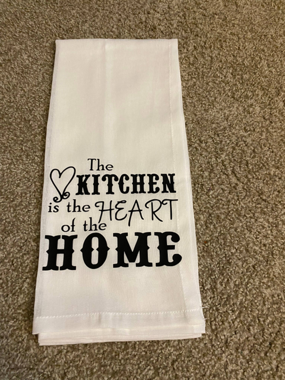 "The Kitchen is the HEART of the HOME" Tea Towel