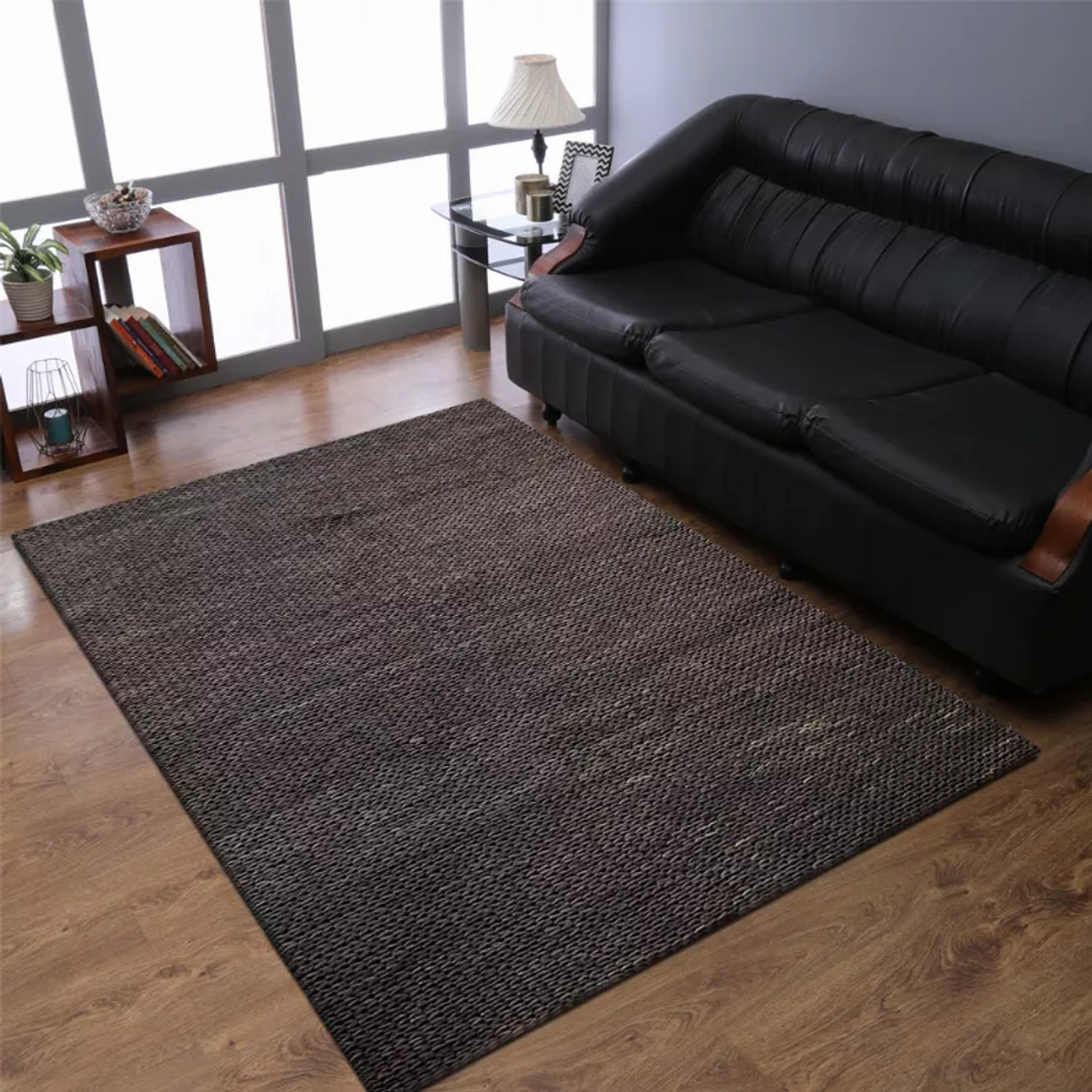 Rugsotic Carpets Hand Woven Jute Eco-friendly Area Rug Solid - S001733B002199P000118V016