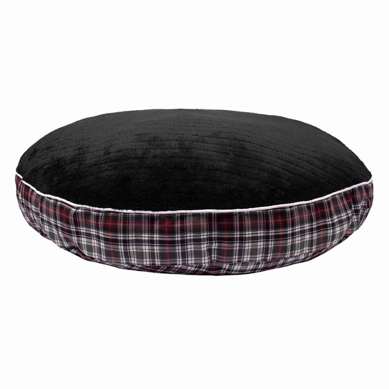 Halo Duck Green Plaid Round Dog Bed - S001797B002239P001875V002