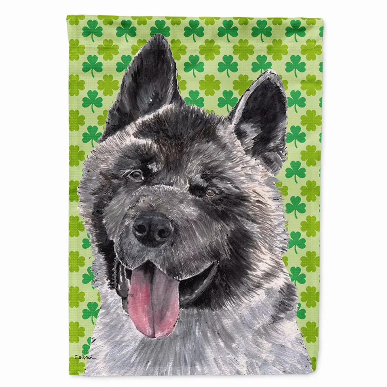 St. Patrick's Day Shamrock Dog Portrait Flag Garden Size - SC9483GF