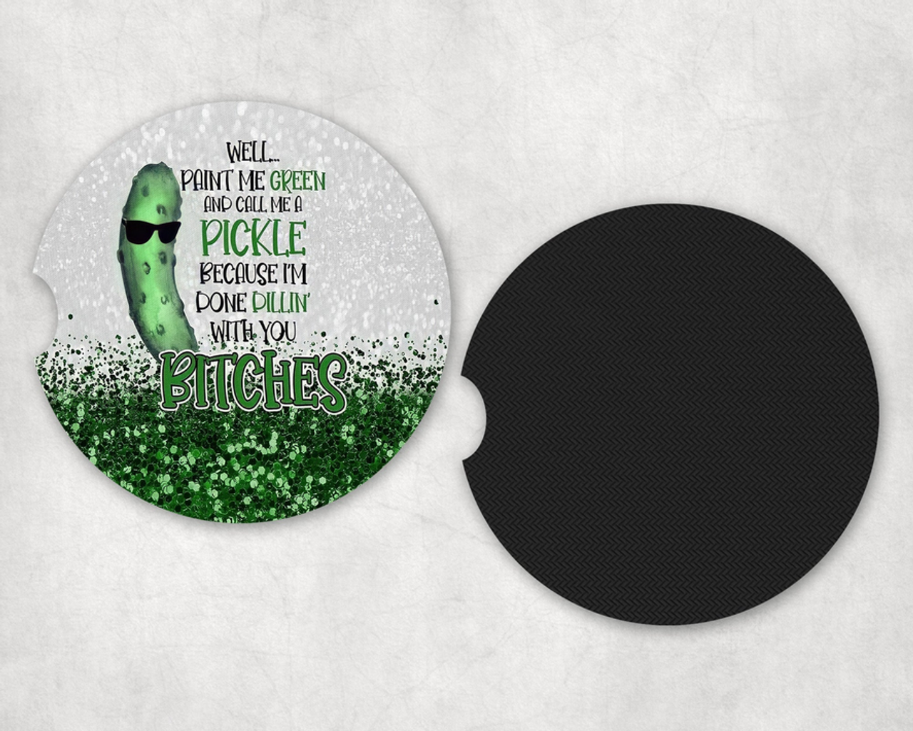 Pickle|Car Coaster Set
