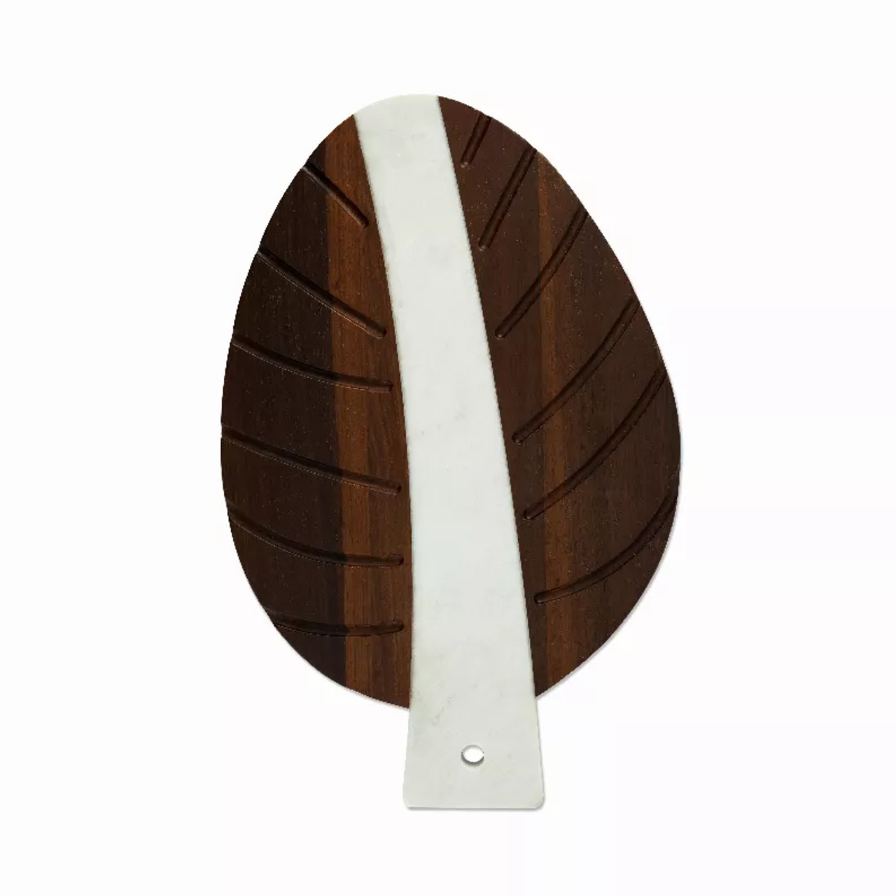 Marble & Wood Leaf Tray By Viski