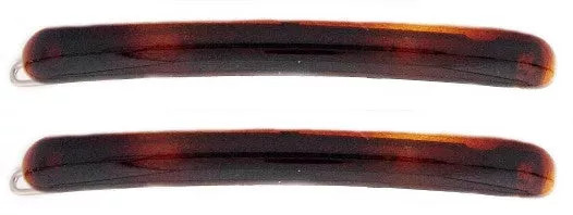 Small Tortoise Shell Magali Barrettes (Pair) - 630-2-07