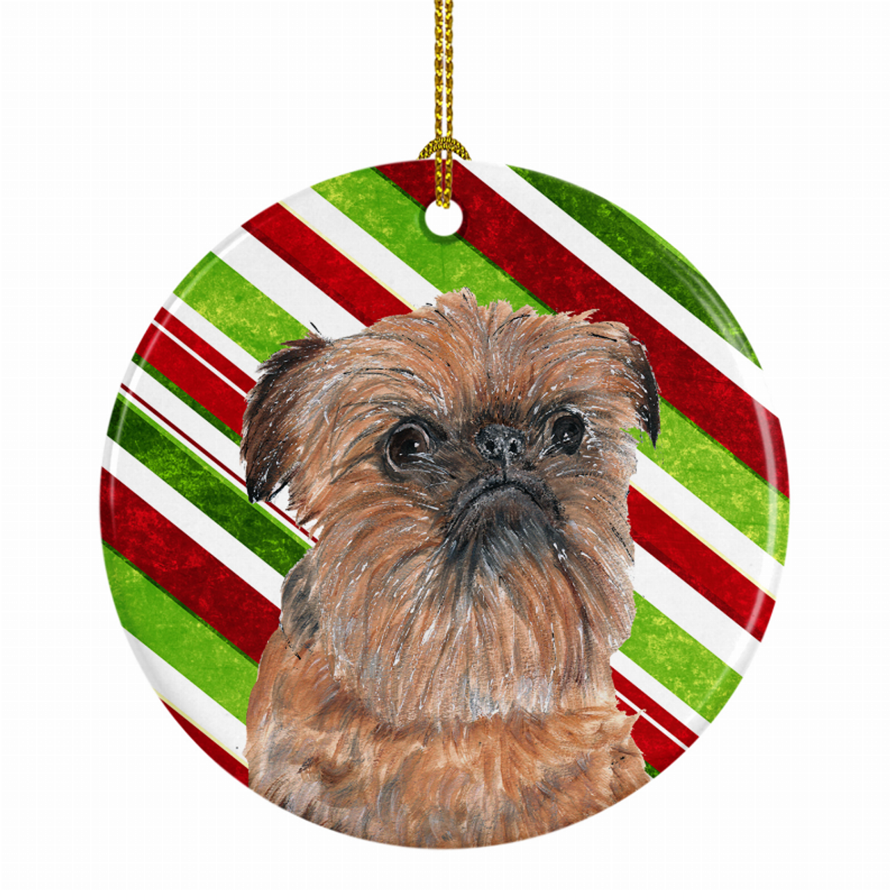 Dog on Ceramic Ornament