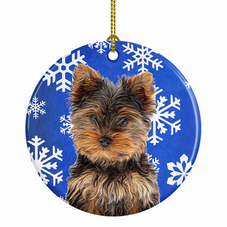 Dog on Ceramic Ornament - KJ1181CO1