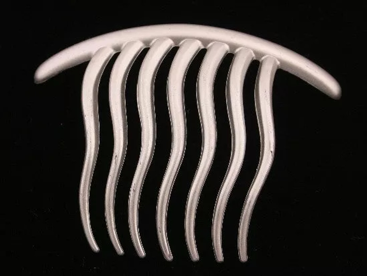 Wavy French Twist Hair Comb in Silver - 2088-08