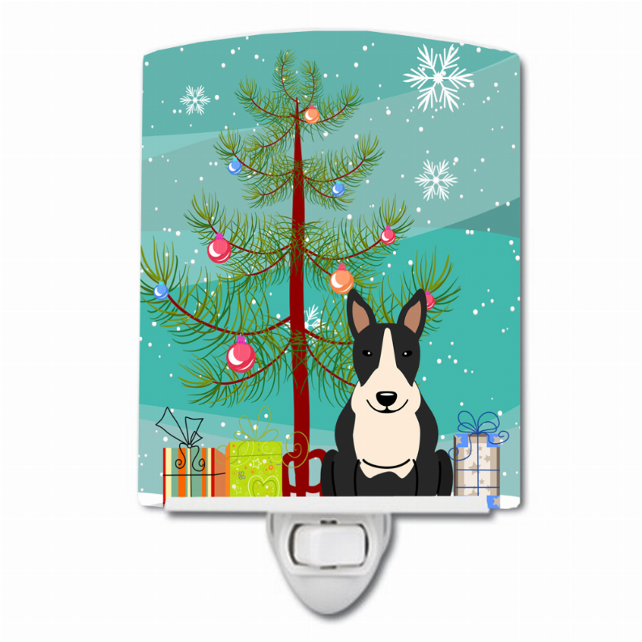 Christmas Tree and Dog Ceramic Night Light - BB4258CNL