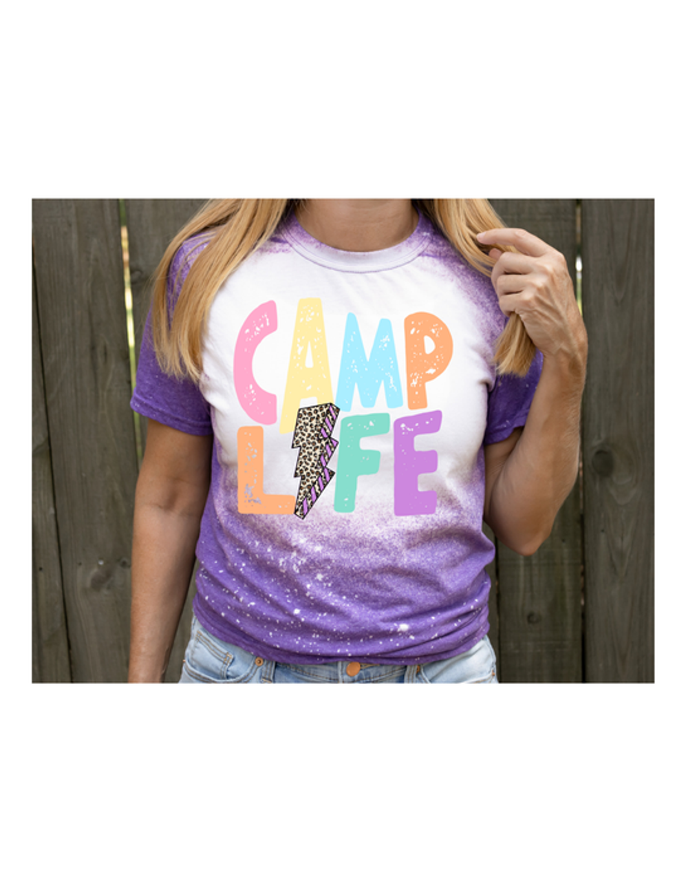 Camp life bleached tee - S002194B002535P000033V003