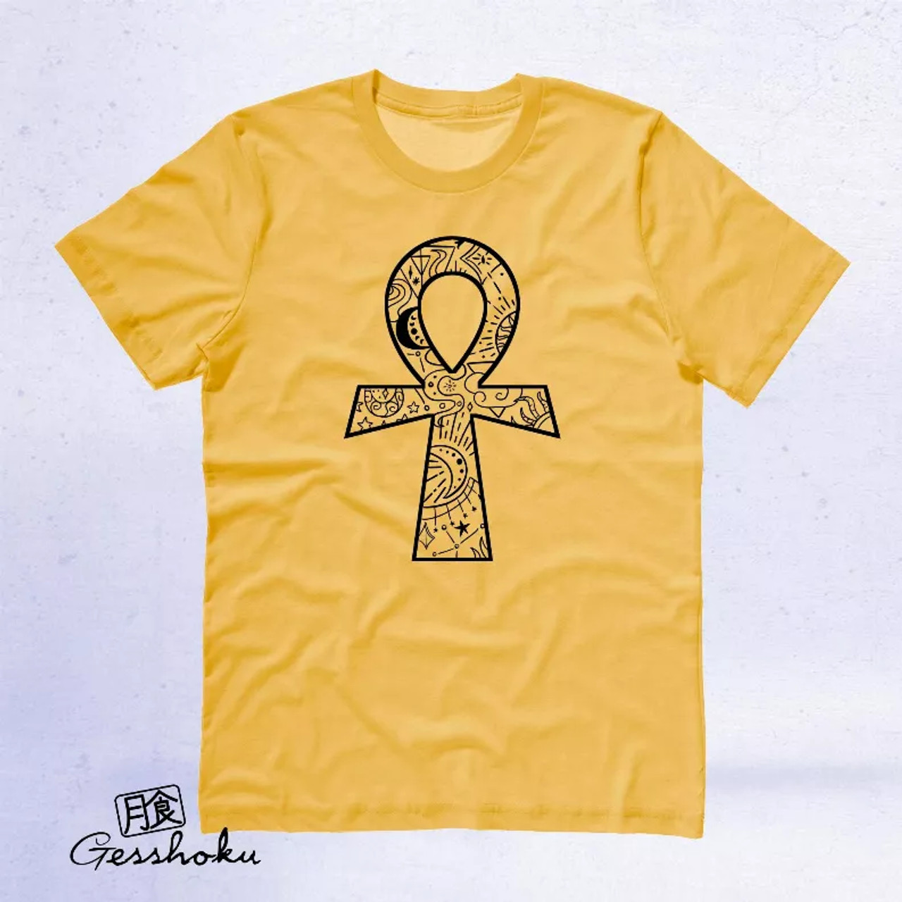 Ankh Illustration Unisex T-shirt, Gothic, Witchy - 1898-1898224