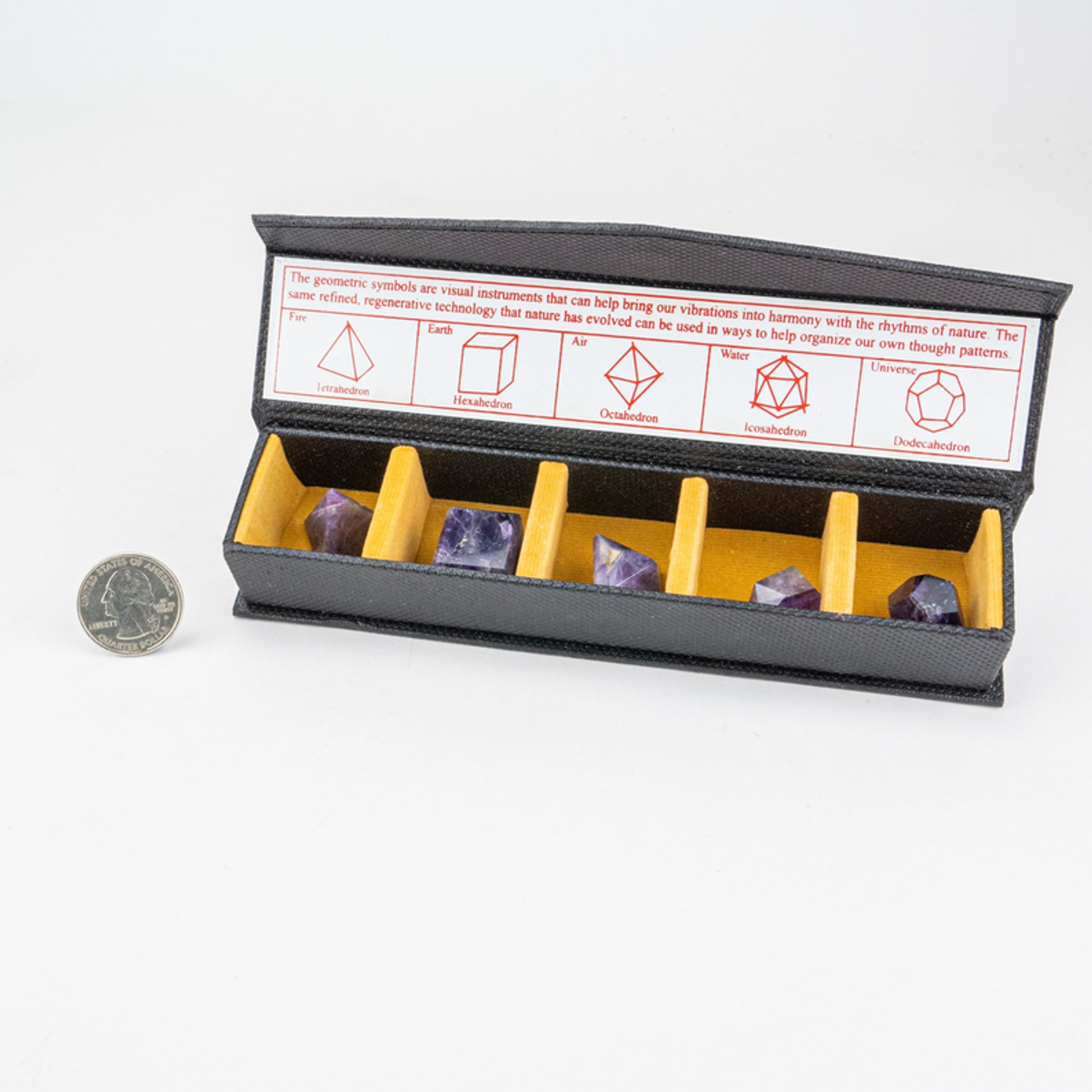 Sacred Geometry Collector Set | Five Platonic Solids | WITH Box Sacred Geometry Collector Set | Five Platonic Solids | WITH Box