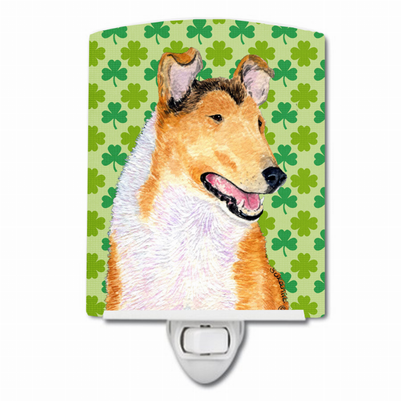 St. Patrick's Day Shamrock Portrait Ceramic Night Light - SS4401CNL
