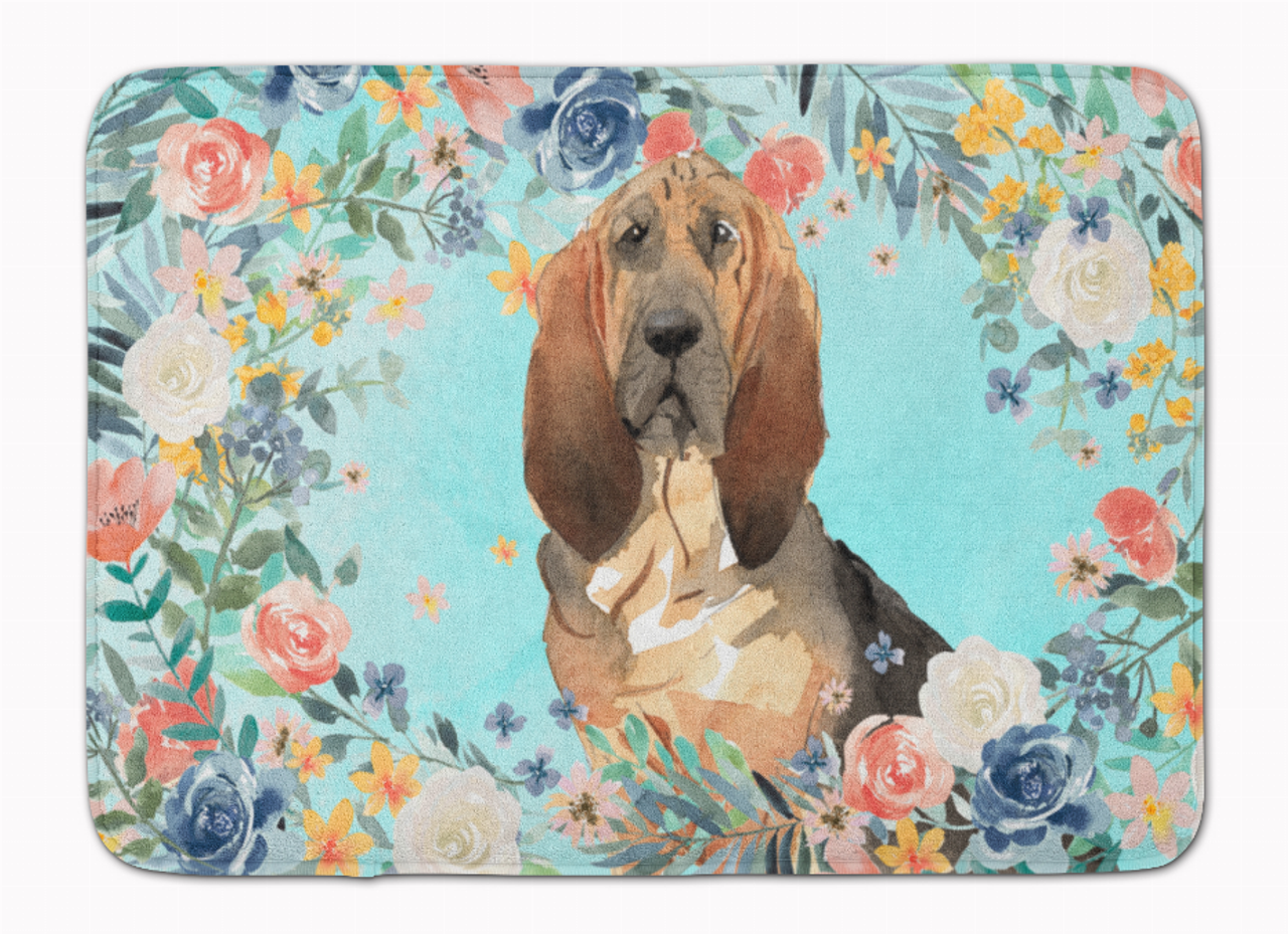 Dog Art Spring Flowers Mat - S000213B001695P000868V057