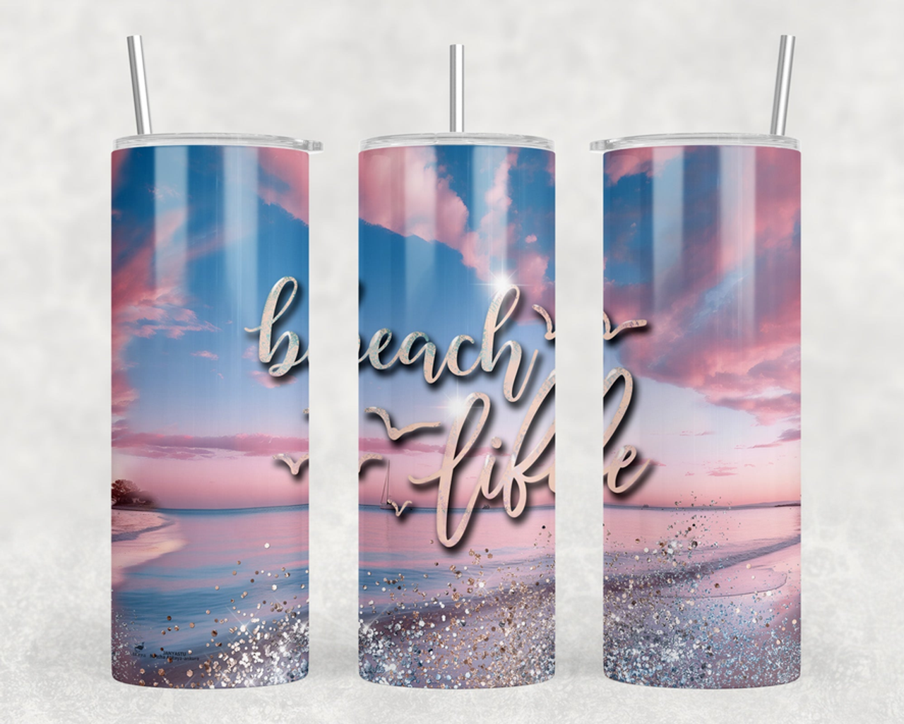 beach life 20 oz Steel Tumbler With Or Without Bluetooth Speaker beach life 20 oz Steel Tumbler With Or Without Bluetooth Speaker