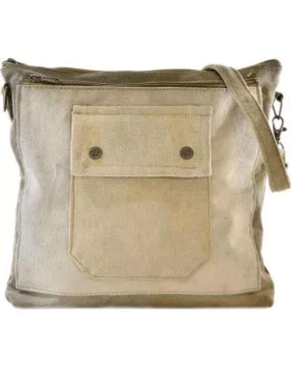 Recycled Military Tent Crossbody with Military Tent