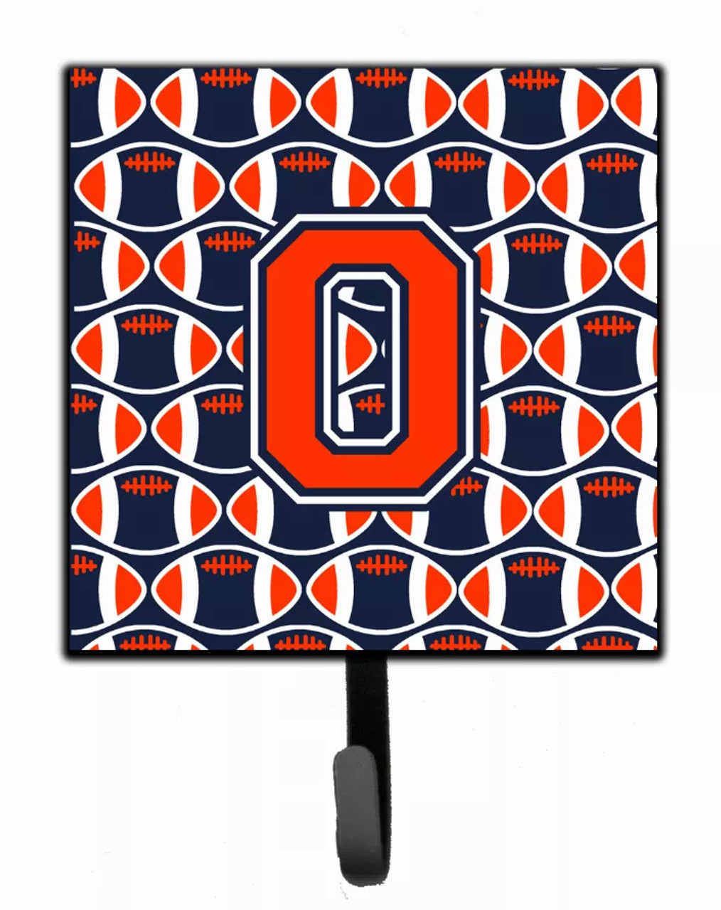 Letter Football Orange, Blue and white Leash or Key Holder - CJ1066-OSH4