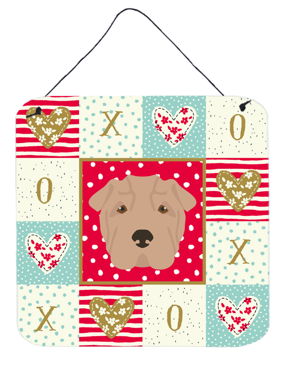 Shar Pei - Dog Face Wall or Door Hanging Prints