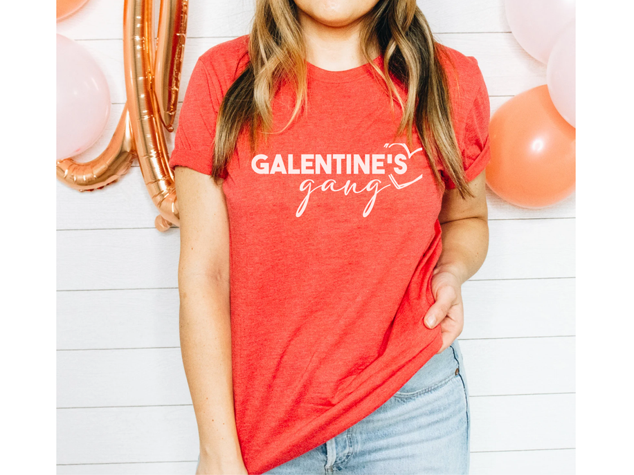Galentine's Gang Funny Single Valentines Day shirt