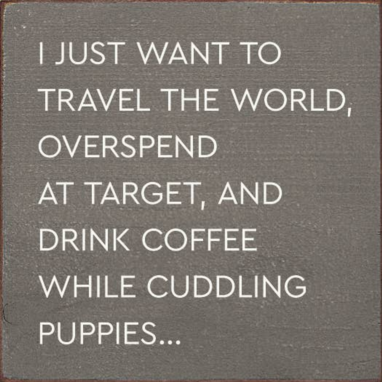 I just want to travel the world, overspend at target, and... - S002084B002469P001661V000