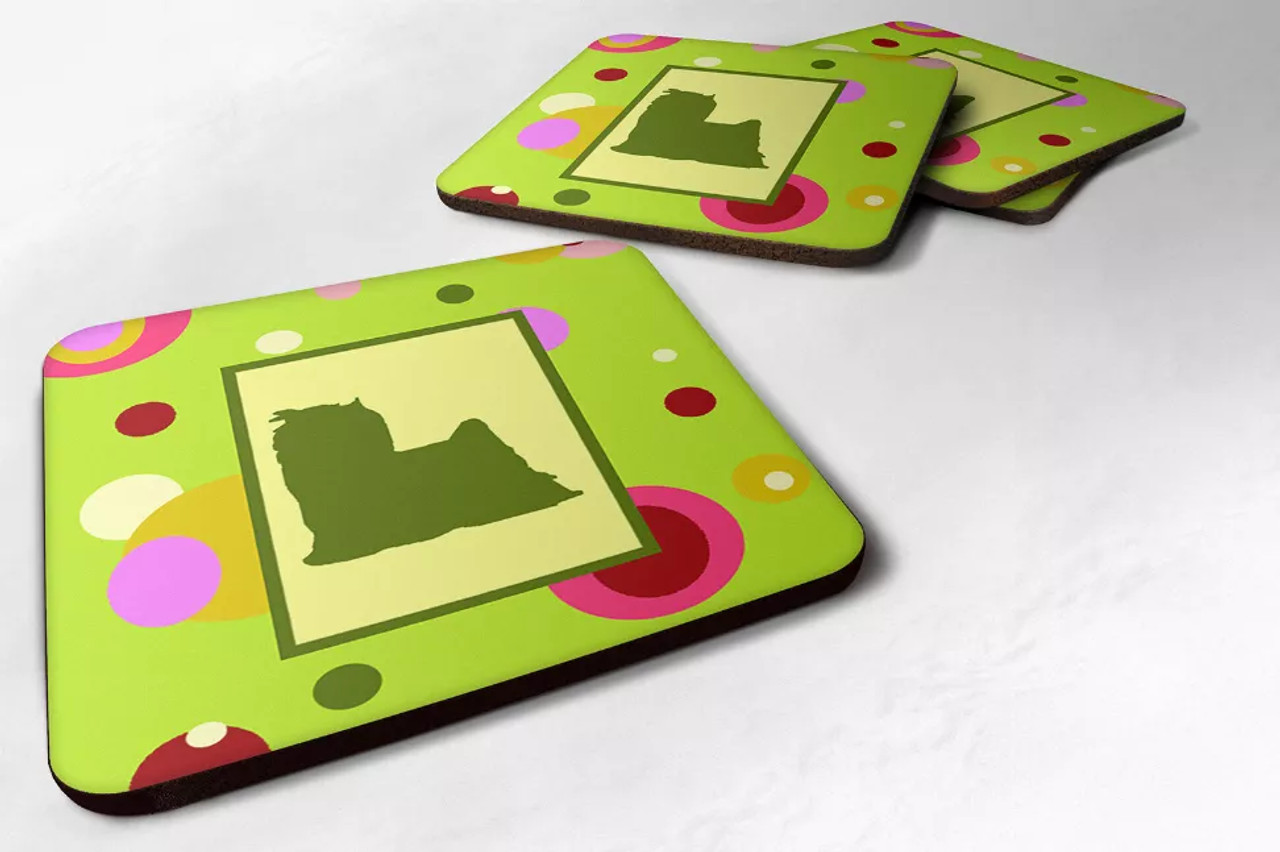 Dog Silhouette Foam Coaster Set of 4 - S000213B001695P125290V000