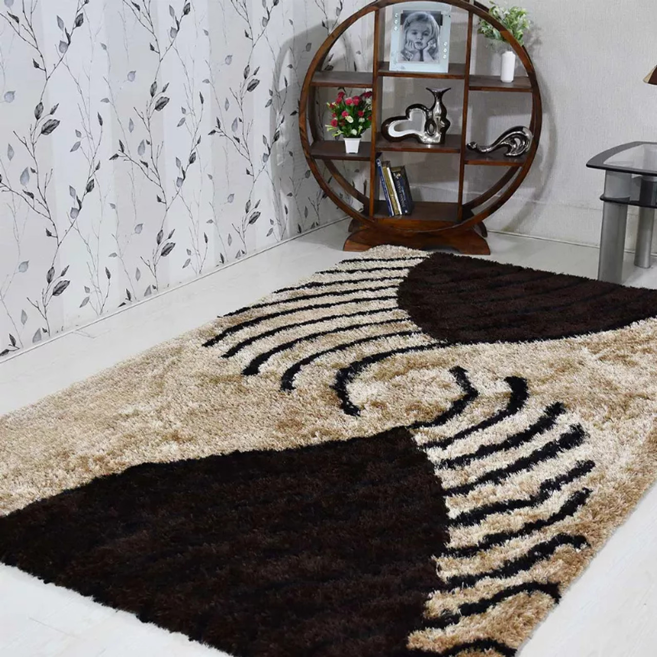 Rugsotic Carpets Hand Tufted Shag Polyester Area Rug Contemporary - S001733B002199P000176V002