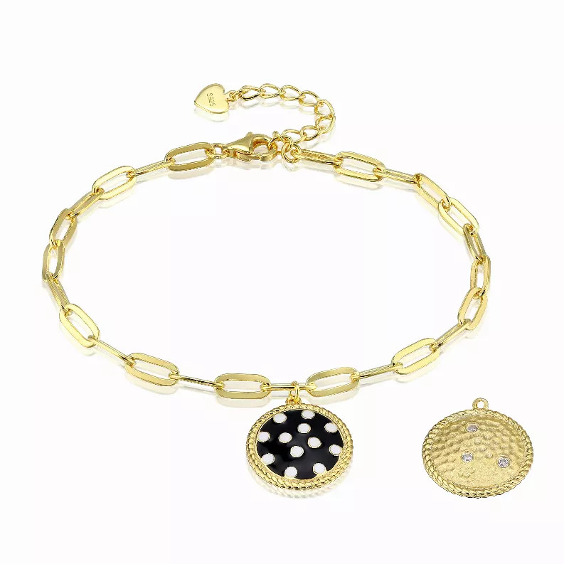 Polka Dot Charm Bracelet