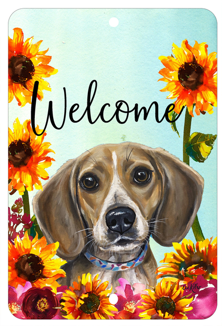 Beagle - HHS Welcome Indoor/Outdoor Aluminum Sign