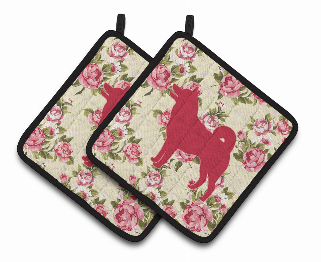 Dog Artwork Pair of Pot Holders - BB1067-RS-YW-PTHD