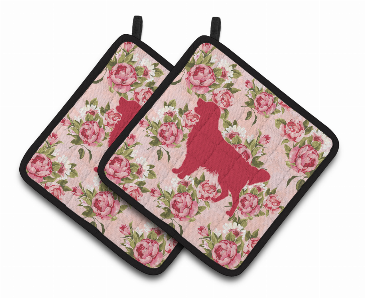 Dog Artwork Pair of Pot Holders - BB1085-RS-PK-PTHD