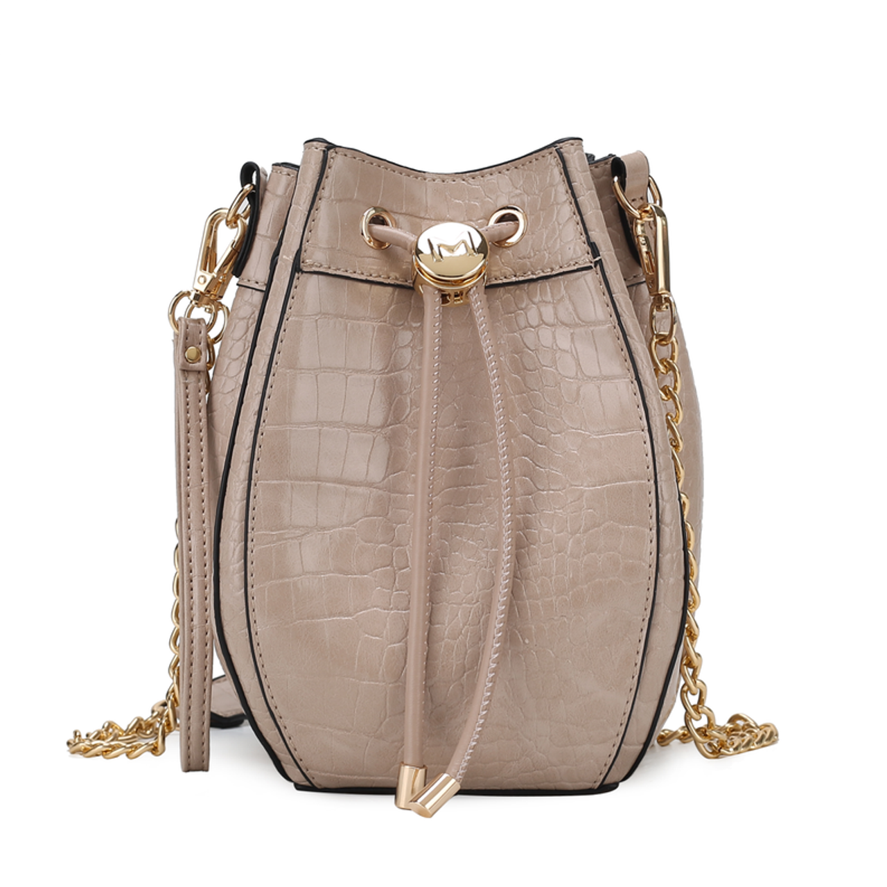 Cassidy Crocodile Embossed Vegan Leather Women's Hobo Bucket Bag - S001652B002172P000237V012