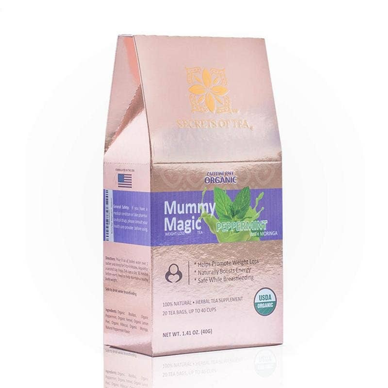 Mummy Magic Weight Loss Tea- 40 servings- Peppermint Flavor- Easy Weight Loss