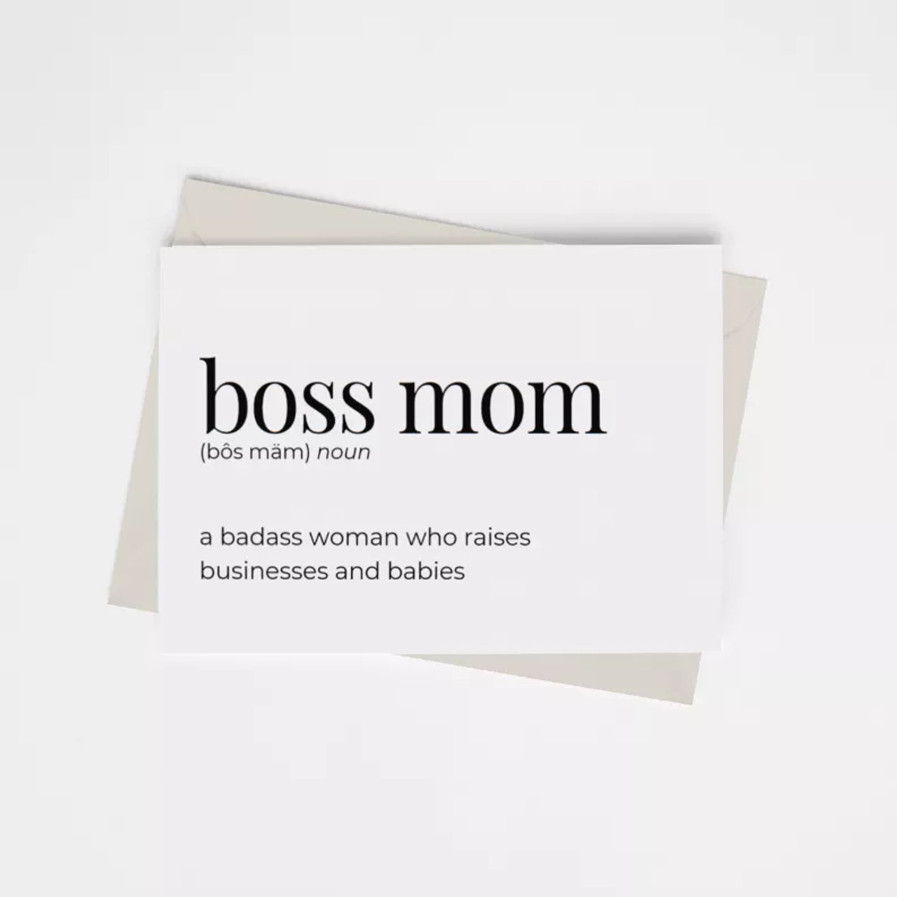 Boss Mom - Greeting Card/Wall Art Print - 149903196