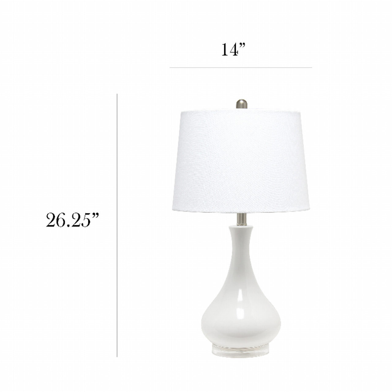 Lalia Home Droplet Table Lamp with Fabric Shade - S000288B001283P000208V005