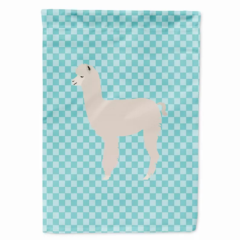 Animal/Bird Themed Blue Check Flag Canvas - BB8093CHF