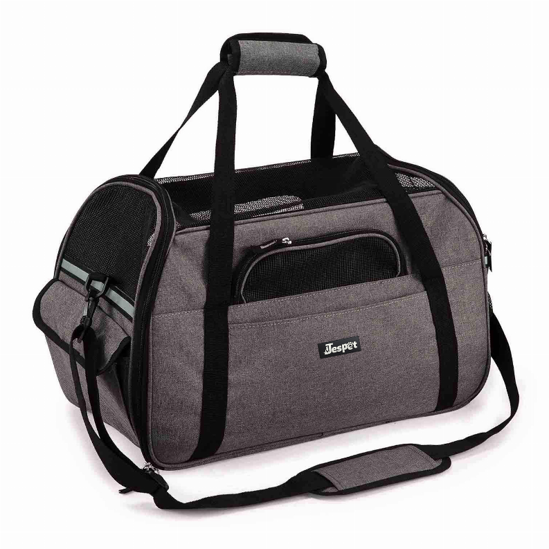 JESPET Soft-Sided Kennel Pet Carrier for Small Dogs, Cats, Puppy, Airline Approved Cat Carriers Dog Carrier Collapsible, Travel Handbag & Car Seat - S001305B001923P000014V005