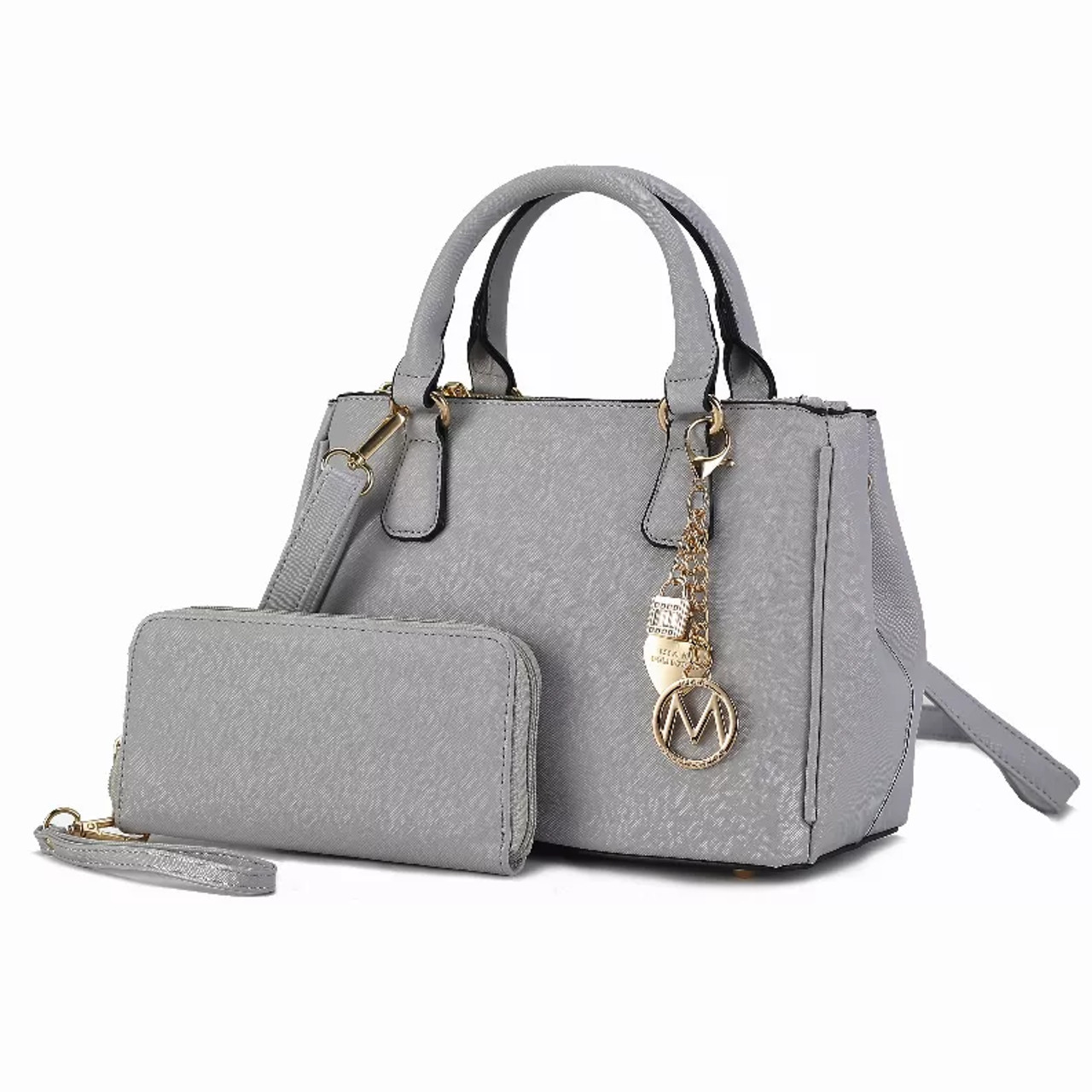 Ruth Vegan Leather Women's Satchel Bag with Wallet - S001652B002246P000367V010