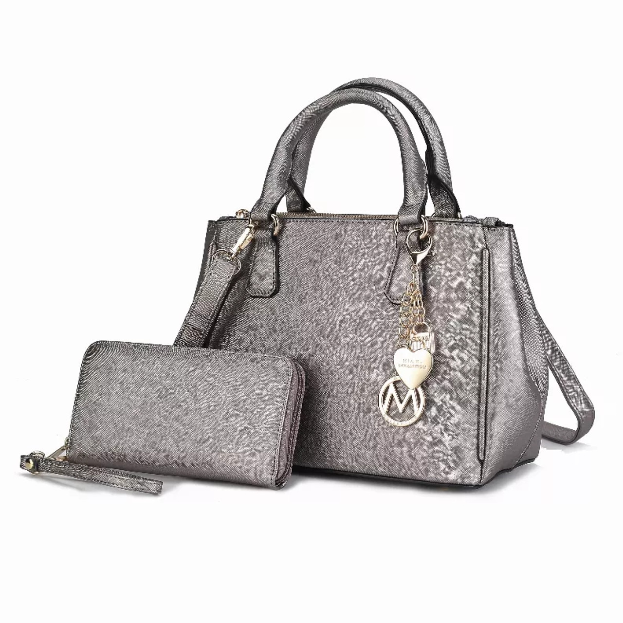 Ruth Vegan Leather Women's Satchel Bag with Wallet - S001652B002246P000367V017