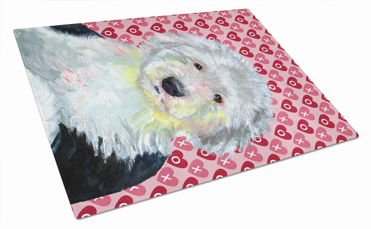 Valentine's Day Dog Print Glass Cutting Board Large - LH9171LCB