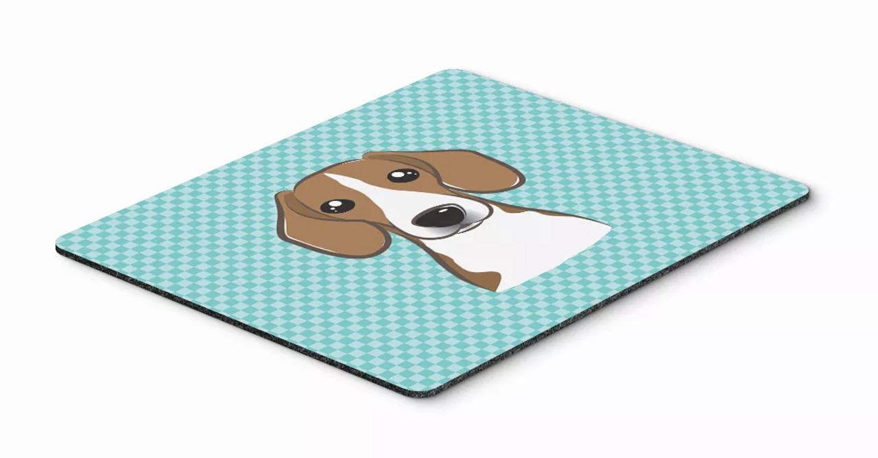 Checkerboard Design with Dog Mouse Pad, Hot Pad or Trivet - S000213B001695P044182V000