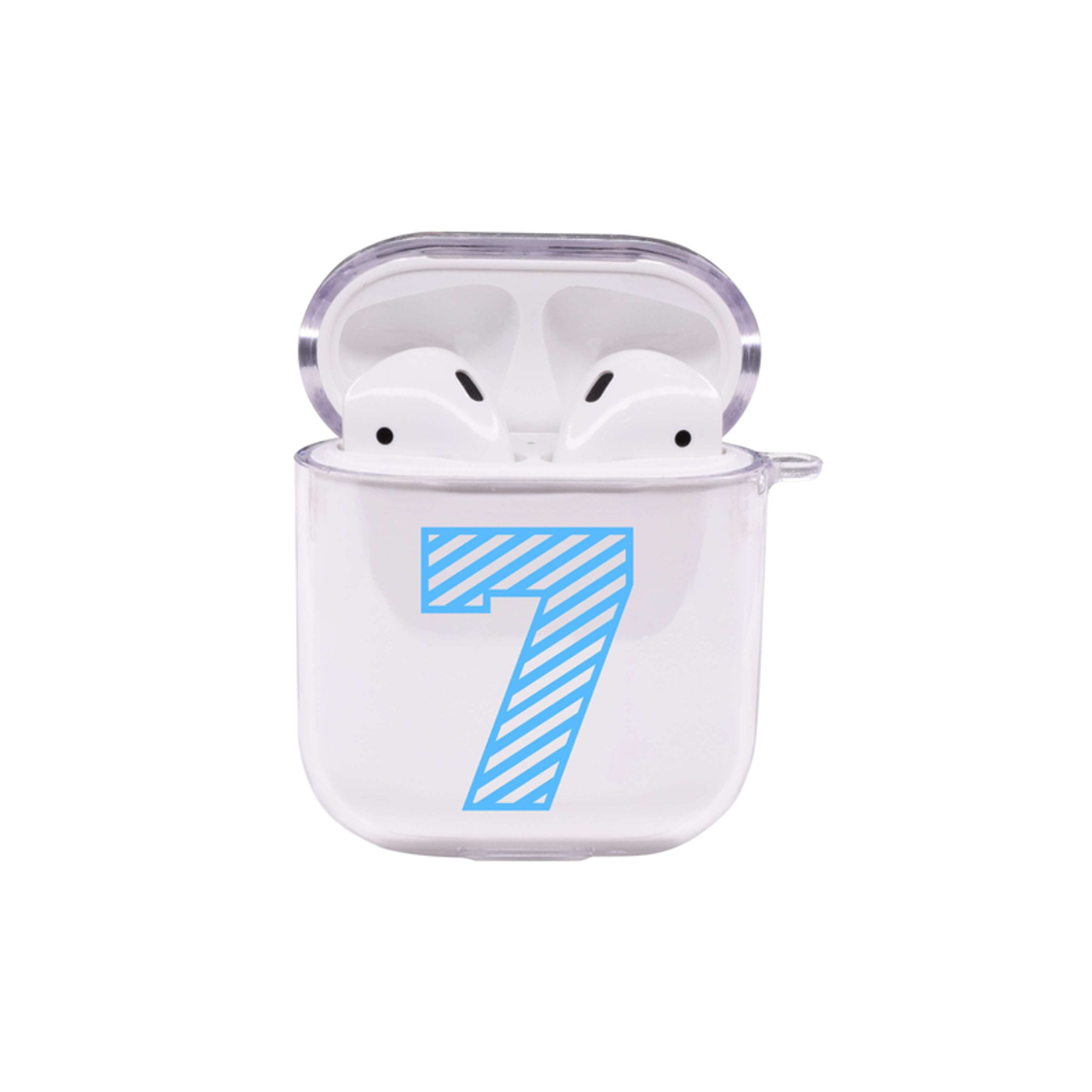 Stripe Numbers Airpod Protective Clear Case By Pink Box - PinkBox-25-349