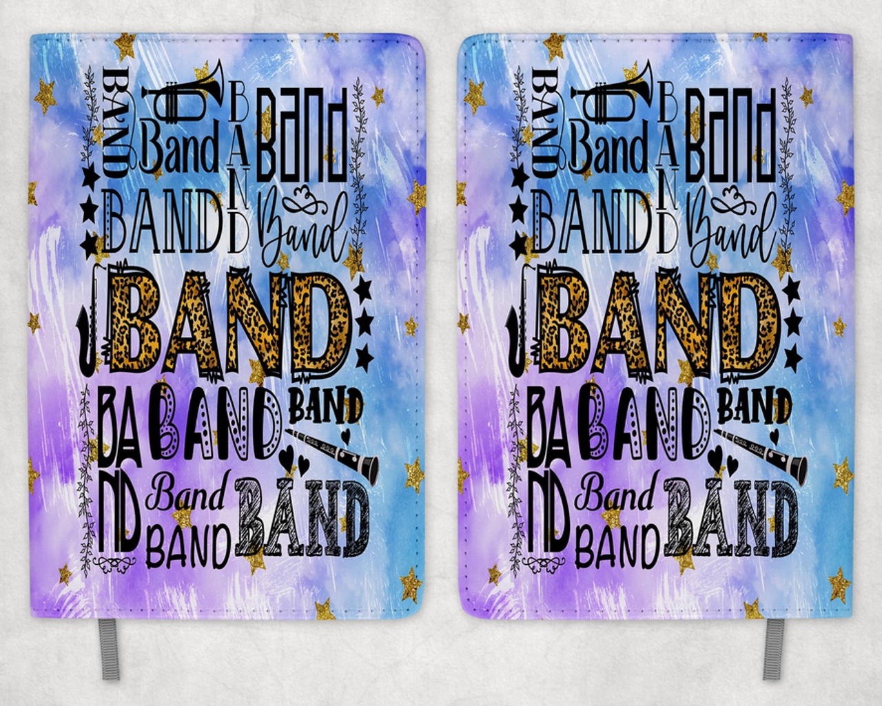 Band Printed 8 Inch  A-5 Journal