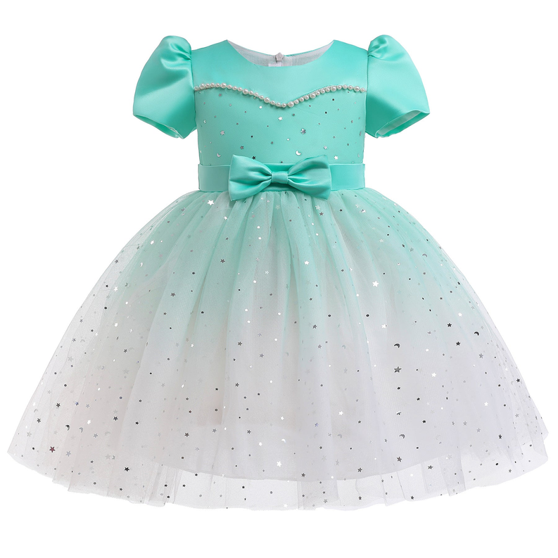 Baby Girl Frozen Elsa Princess Dress Birthday Tutu Formal Western Style Dress - S002469B002707P000140V007