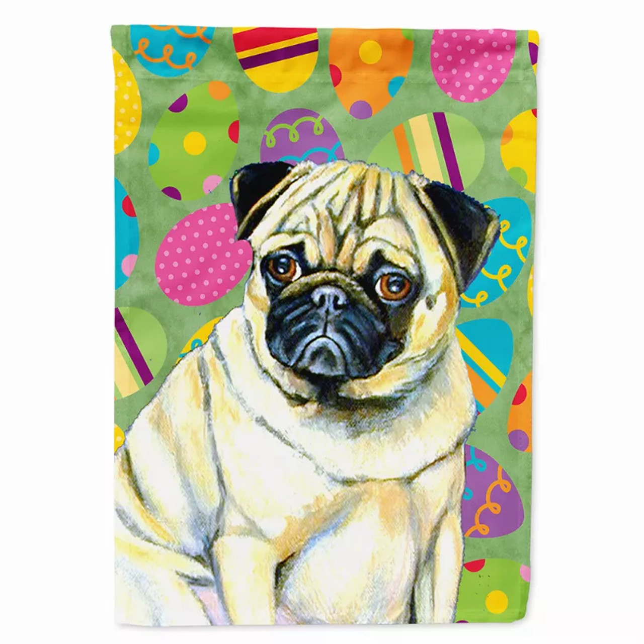 Easter Eggtravaganza with Dog Flag Garden Size
